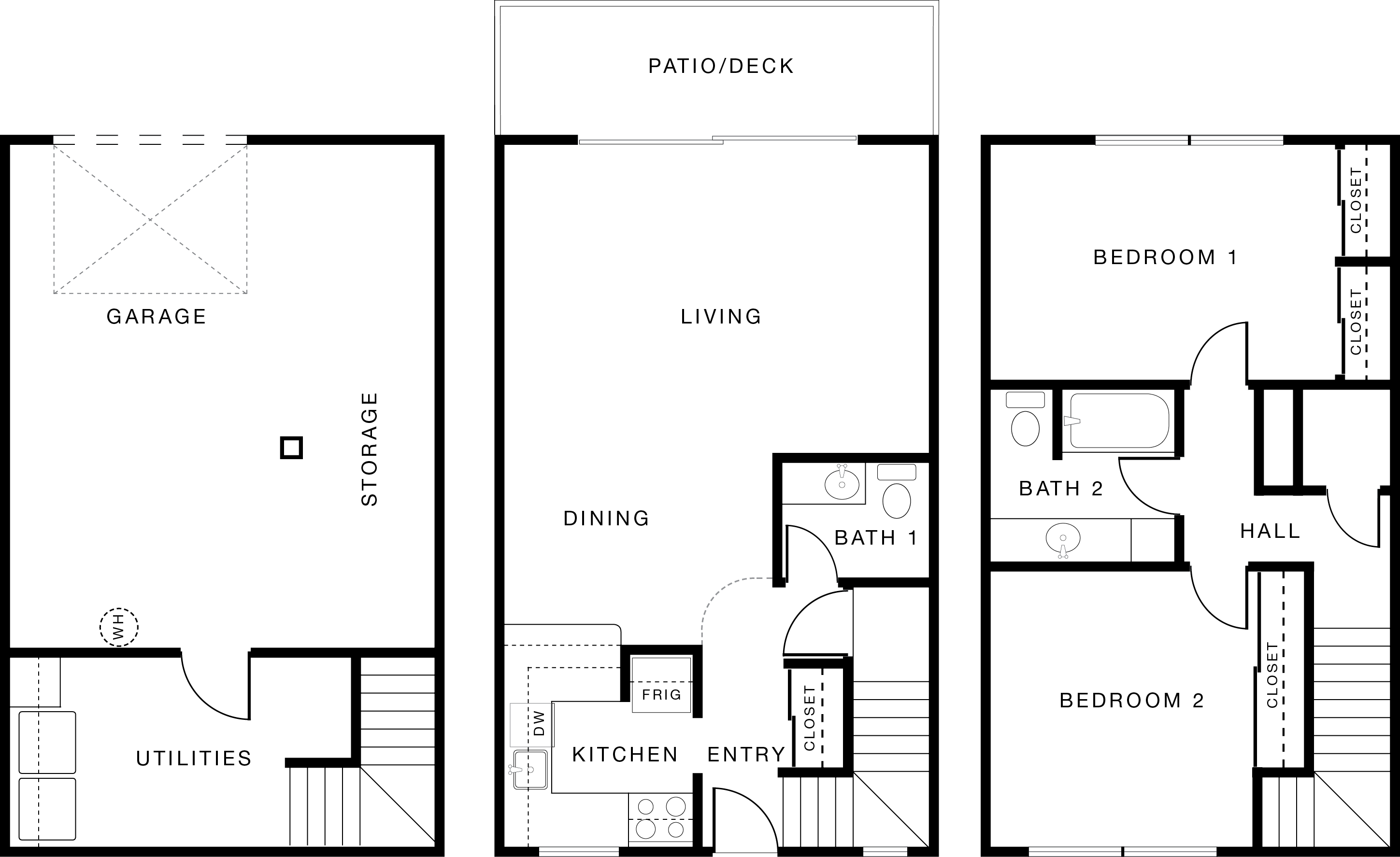 Floorplan for Chestnut Place Townhoue